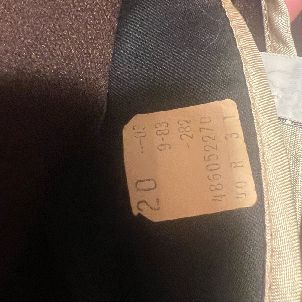 Vintage Brown Polyester Two Button Structured Bla… - image 3